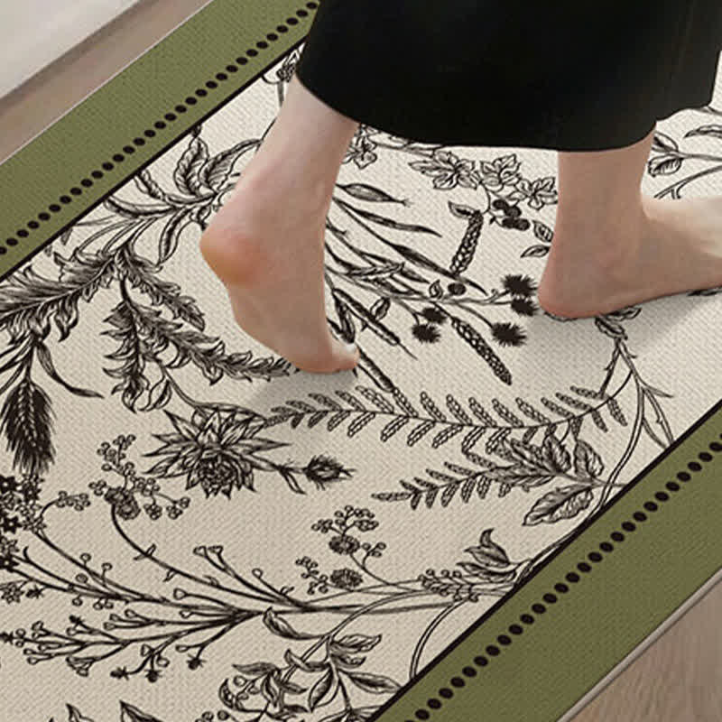 Vintage Elegant Floral Floor Rug - image 3