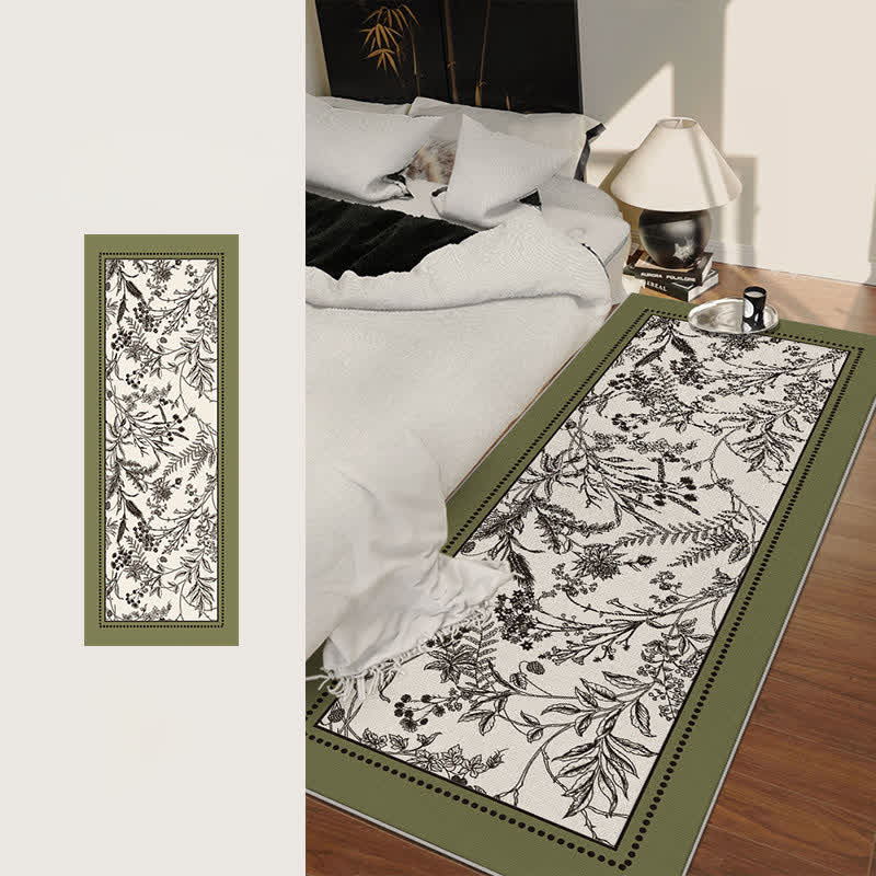 Vintage Elegant Floral Floor Rug - image 2