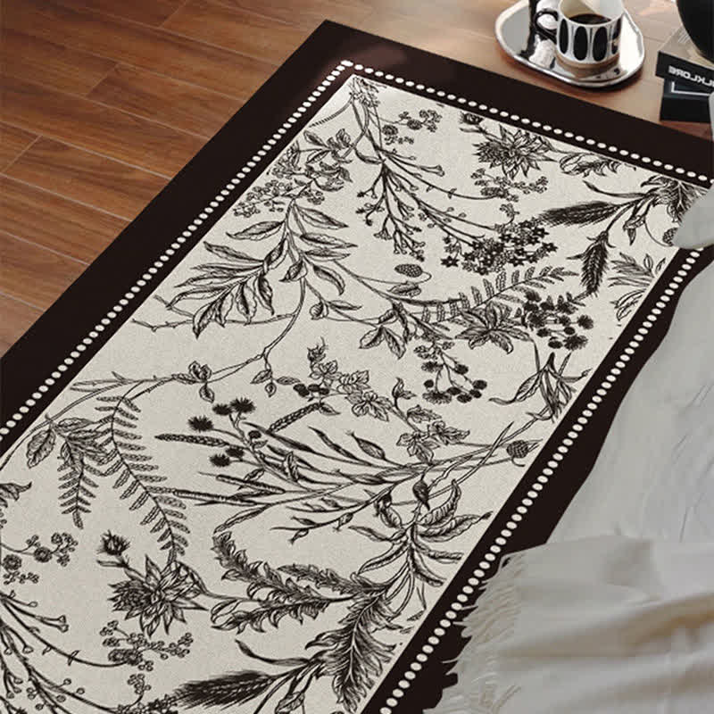 Vintage Elegant Floral Floor Rug - image 7