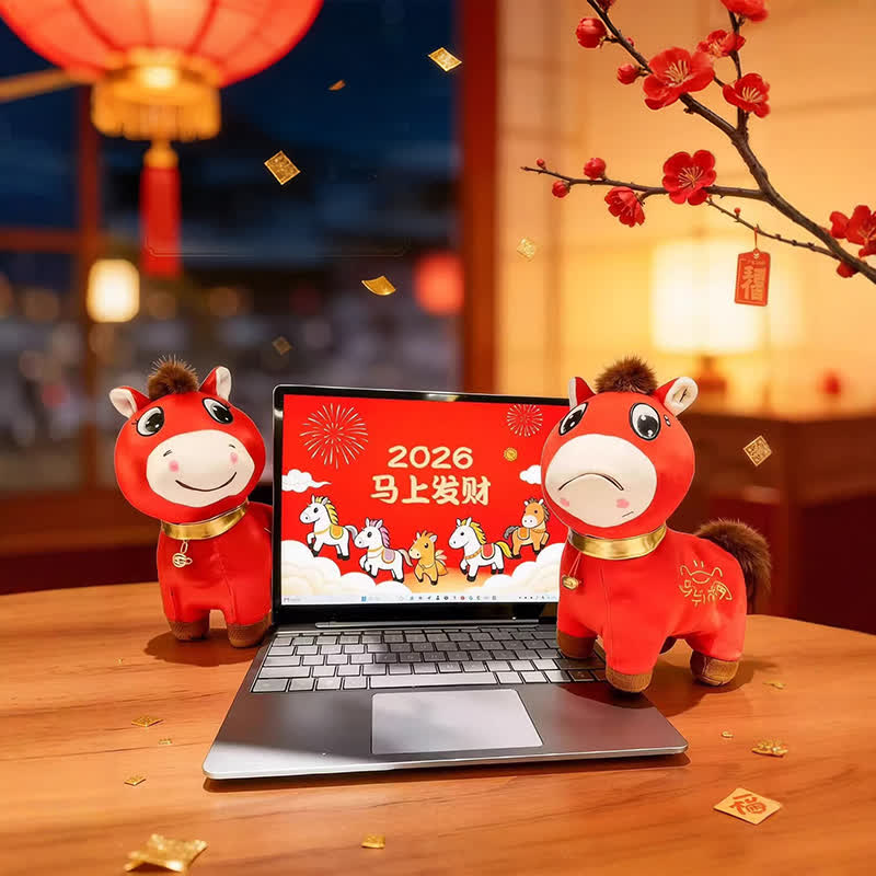 Chinese New Year Lucky Horse Plush Toy - image 1