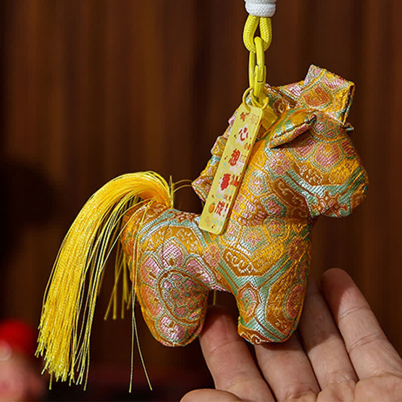 Vintage Zodiac Horse Hanging Ornament - Yellow - 4PCS - 4.33"W x 9.05"L - image 4