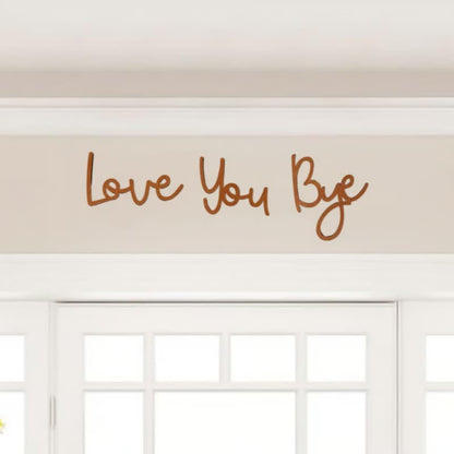 Wooden Wall Hanging Sign Decoration - Brown - 4PCS - image 6