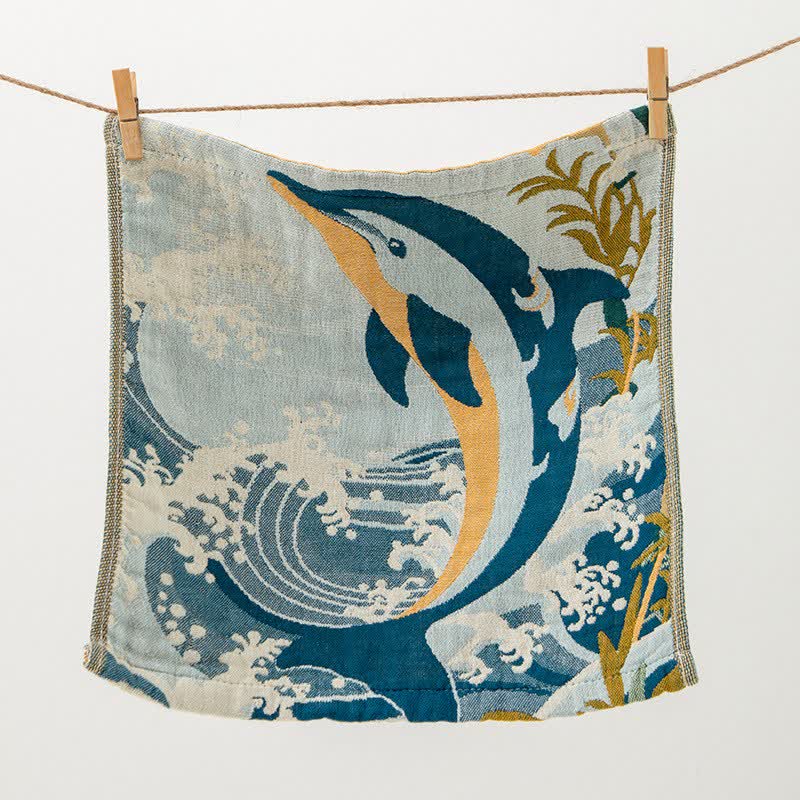 Cute Animal Cotton Gauze Kitchen Towel - image 10