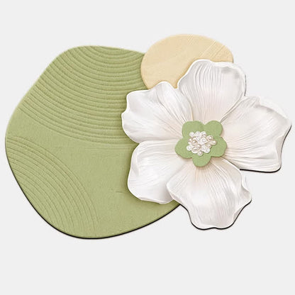 Floral Inspired Diatom Mud Bath Mat - Green - 31"x 47" - image 2