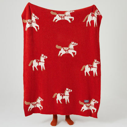Year of the Horse Fleece Throw Blanket - 51"W x 63"L - image 0