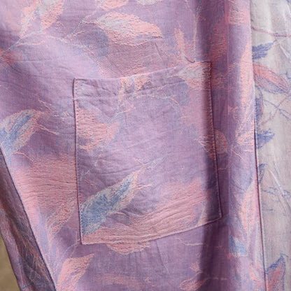 Natural Leaf Cotton Gauze Kimono Robe - image 18