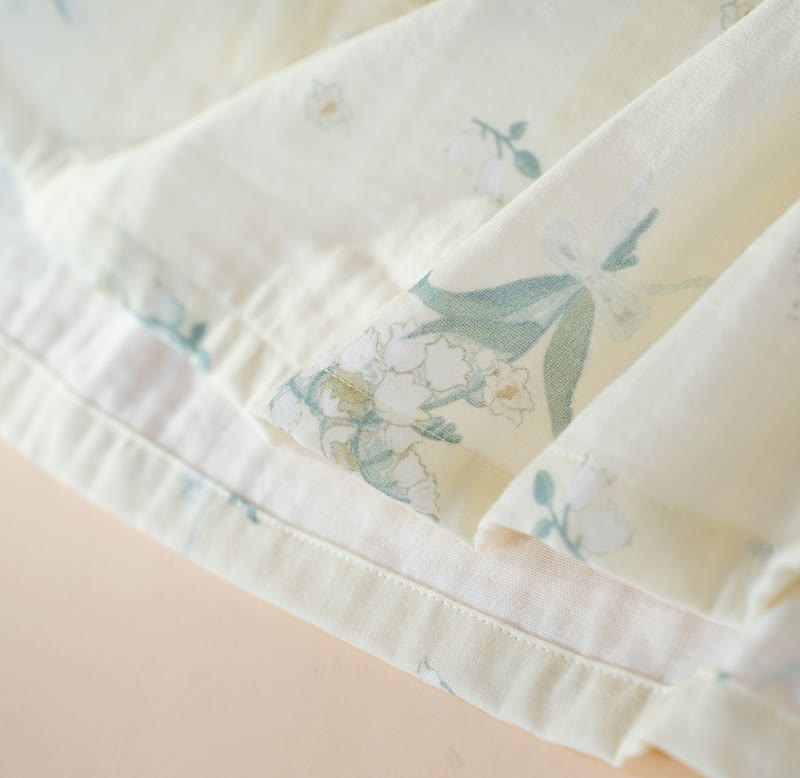 Bellflower Floral Cotton Gauze Pajama Set - image 6