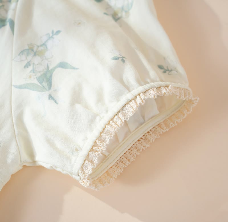 Bellflower Floral Cotton Gauze Pajama Set - image 4