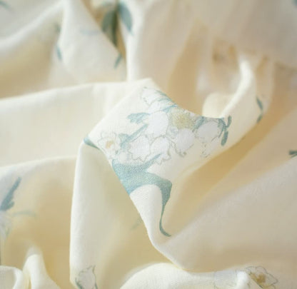 Bellflower Floral Cotton Gauze Pajama Set - image 10