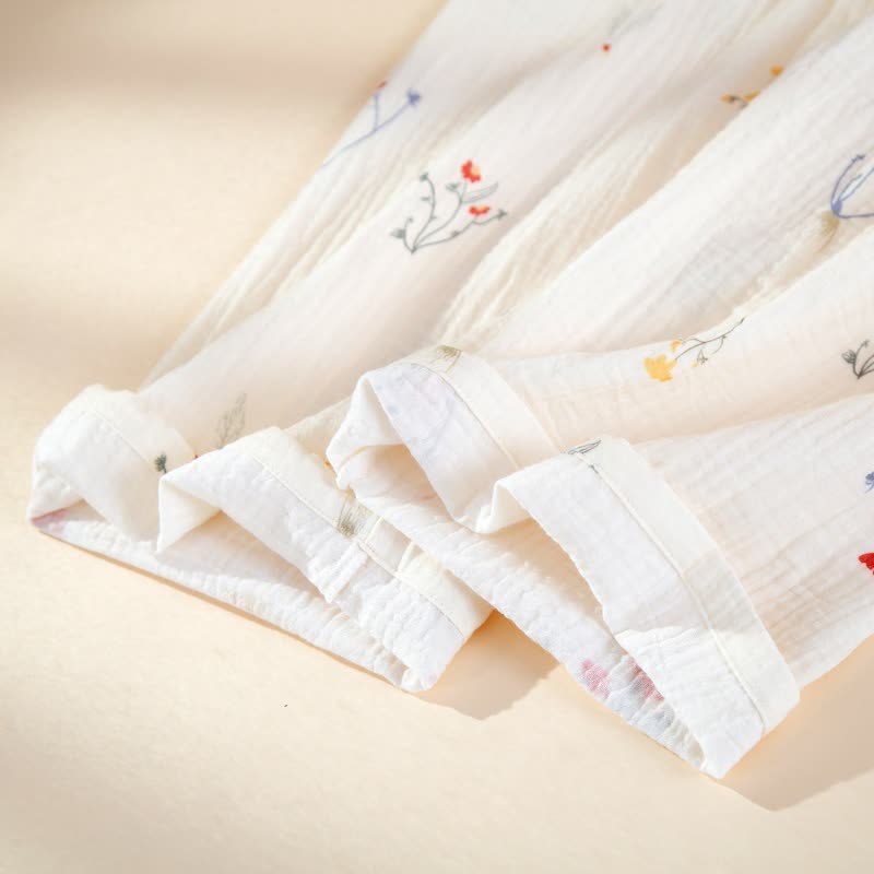 Country Floral Cotton Gauze Pajama Set - image 9