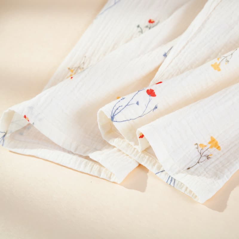 Country Floral Cotton Gauze Pajama Set - image 8
