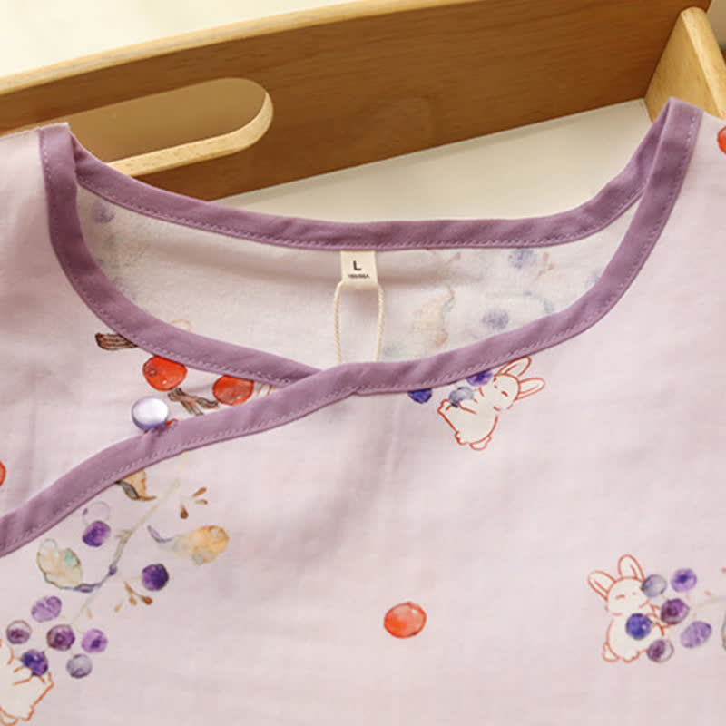 Rabbit & Berry Cotton Gauze Nightdress - image 3