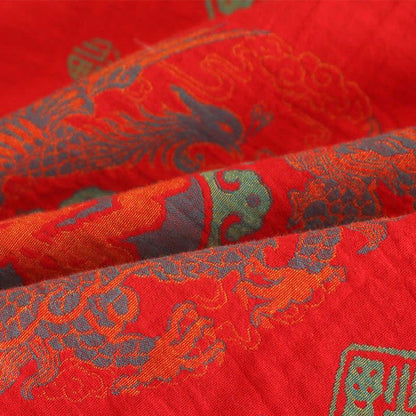 Auspicious Mandarin Collar Cotton Pajama Set - image 9