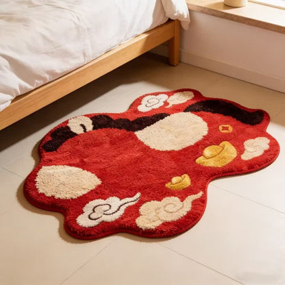 Zodiac Horse Lucky Clouds Decorative Rug - 27"W x 35"L - image 0
