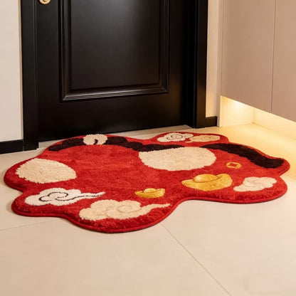 Zodiac Horse Lucky Clouds Decorative Rug - image 2