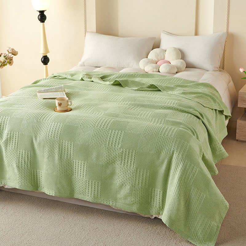 Solid Subtle Textured Cotton Quilt - image 7