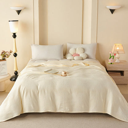 Solid Subtle Textured Cotton Quilt - image 14