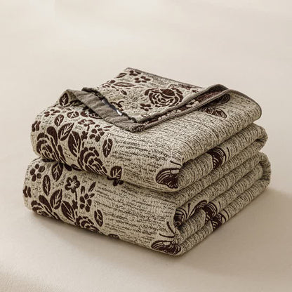Cottage Floral Butterfly Pure Cotton Quilt - image 3