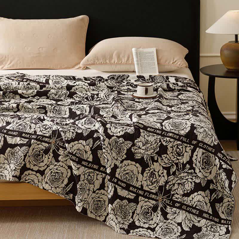 Country Blooming Rose Pure Cotton Quilt - image 4