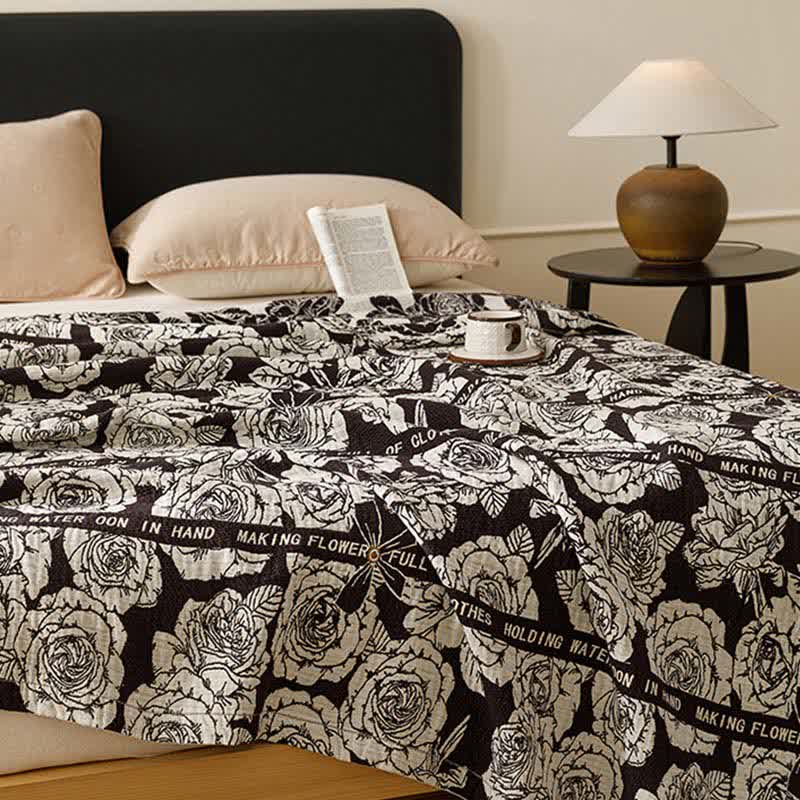 Country Blooming Rose Pure Cotton Quilt - image 5