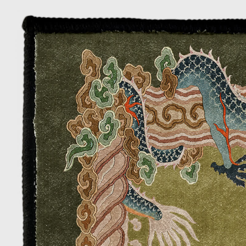 Chinese Style Classical Dragon Motif Area Rug - image 6