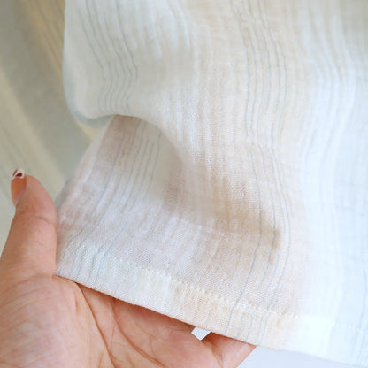 Cotton Gauze Striped Ruffle Trim Tank Loungewear - image 8