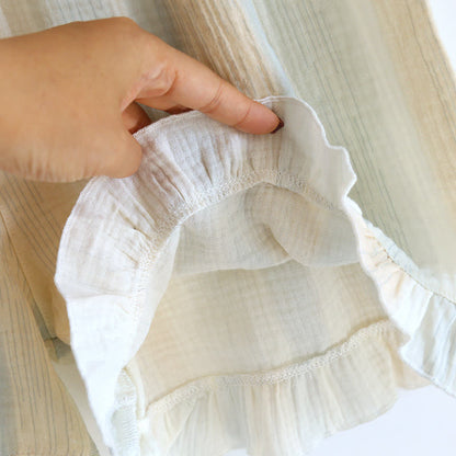 Cotton Gauze Striped Ruffle Trim Tank Loungewear - image 11