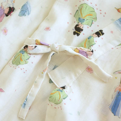Oriental Cartoon Princess Cotton Kimono Pajamas - image 5