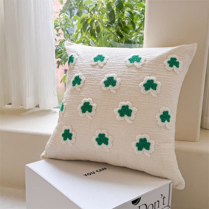 Festive Irish Shamrock Throw Pillow Cover - Small Clovers - 2PCS - 18" x 18" - image 7