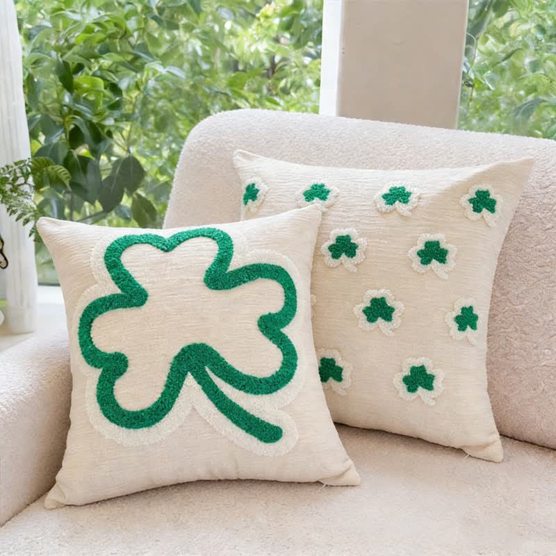 Festive Irish Shamrock Throw Pillow Cover - image 5
