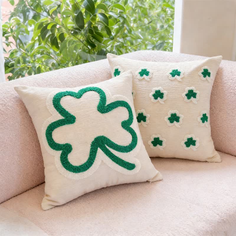 Festive Irish Shamrock Throw Pillow Cover - image 4