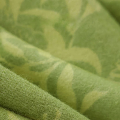 Green Artistic Botanical Tassel Throw Blanket - image 13
