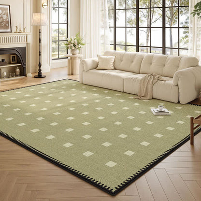 Green Checkered Pattern Area Rug - Green - 63"W × 90"L - image 0