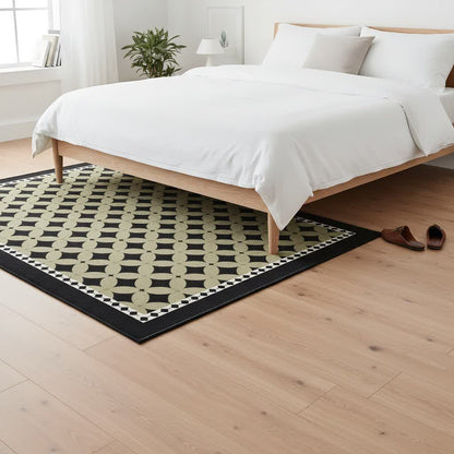 Green Geometric Diamond Area Rug - image 6
