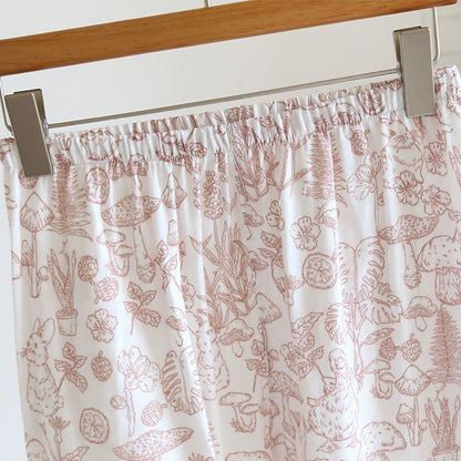 Jungle Mushroom & Bunny Cotton Gauze Pajamas - image 10