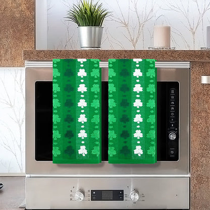 Four-Leaf Clover Inspired Cotton Hand Towel(2PCS) - image 1