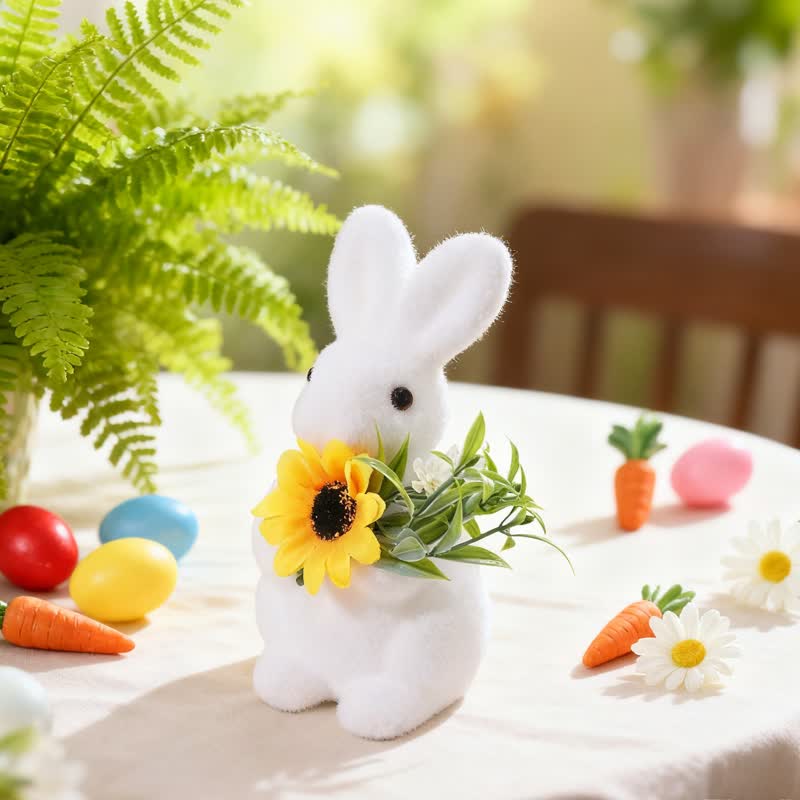 Easter Bunny Flocked Tabletop Decor - image 5
