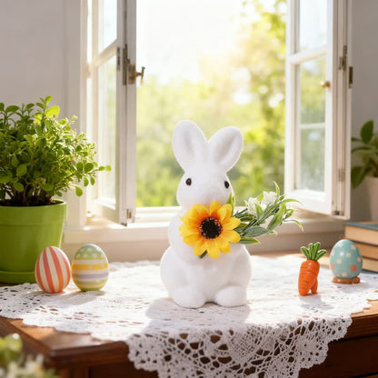 Easter Bunny Flocked Tabletop Decor - image 4