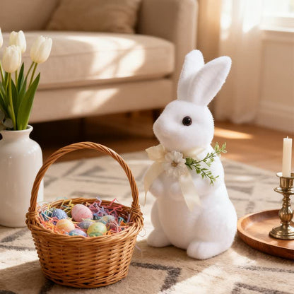 Easter Bunny Flocked Tabletop Decor - image 1