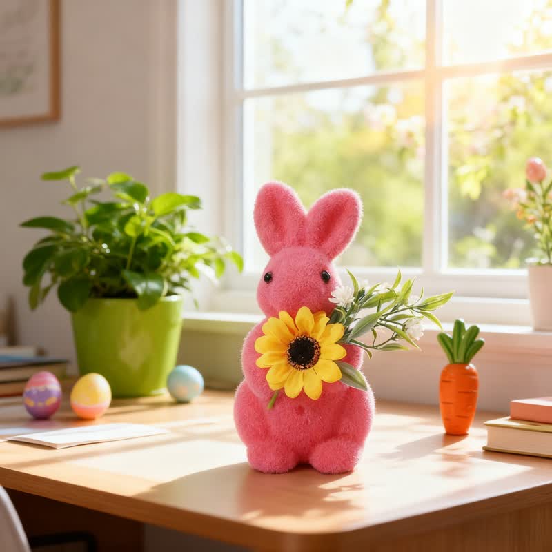 Easter Bunny Flocked Tabletop Decor - image 10