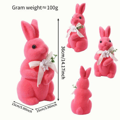 Easter Bunny Flocked Tabletop Decor - image 12