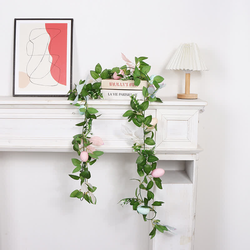 Faux Easter Egg Greenery Garland - image 2