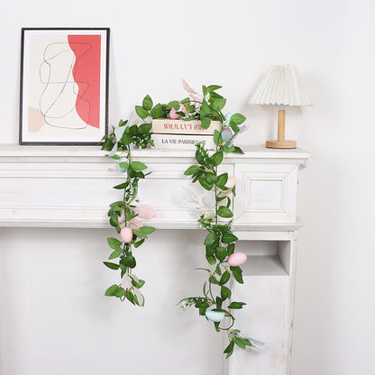 Faux Easter Egg Greenery Garland - image 2