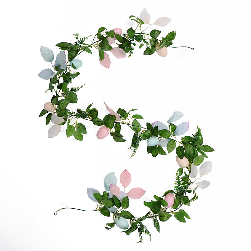 Faux Easter Egg Greenery Garland - 1PC - 71" - image 5