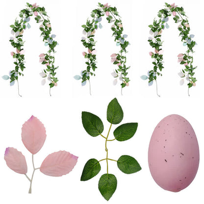 Faux Easter Egg Greenery Garland - 3PCS - 71" - image 7