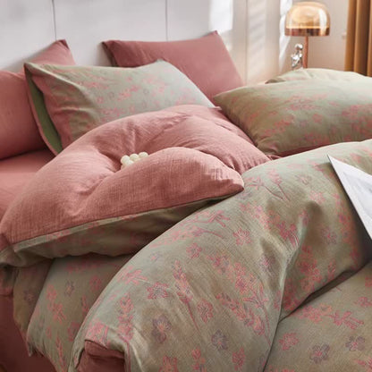 Lavender & Floral Cotton Double Gauze Bedding - image 7