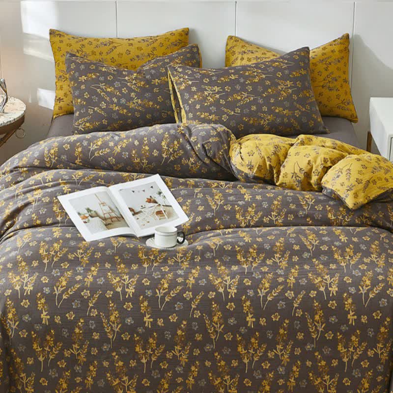Lavender & Floral Cotton Double Gauze Bedding - image 1