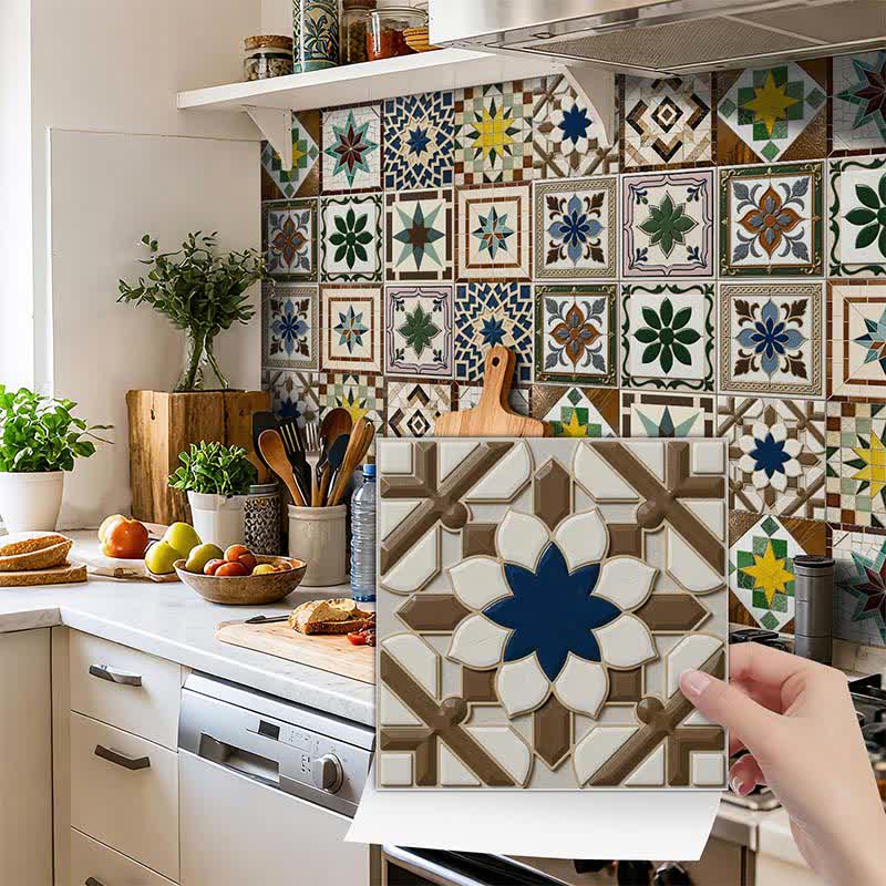 Vintage Peel and Stick Wall Sticker (24PCS) - image 0