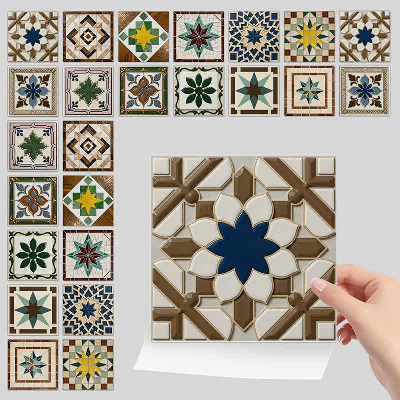 Vintage Peel and Stick Wall Sticker (24PCS) - image 7