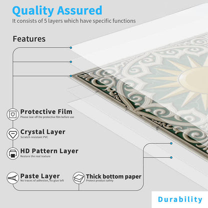 Sun & Floral Peel and Stick Wall Sticker (24PCS) - image 9